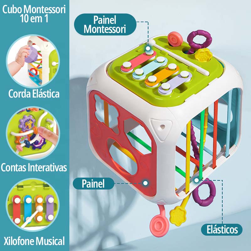 Cubo Montessori 10 atividades - Zenon